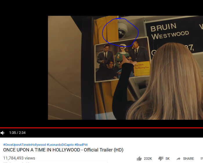 movie mistakes - screenshot - DiCaprio Pitt Once Upon A Time In Hollywood Official Trailer Hd 11,784,493 views Martie The Wacking Com Bruin Westwood G 15K 27, V