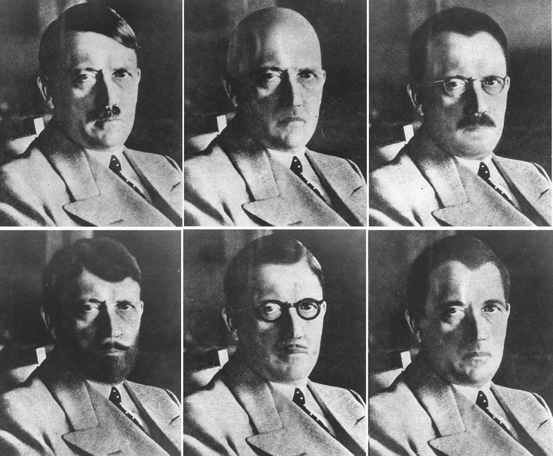US intelligence images of how Hitler could have disguised himself, 1944