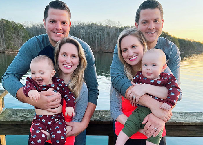 Quaternary Twins are when two babies are both cousins and genetically siblings. This happens when two identical sisters have children with two identical brothers.