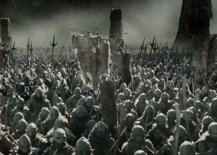 the New Zealand army helped in making the LOTR films by filling as Soldiers and Orcs