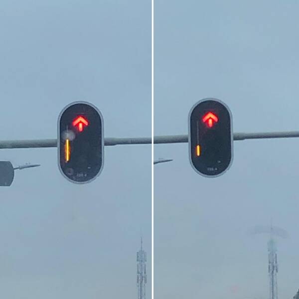cool and fascinating pics - traffic light that shows you how long