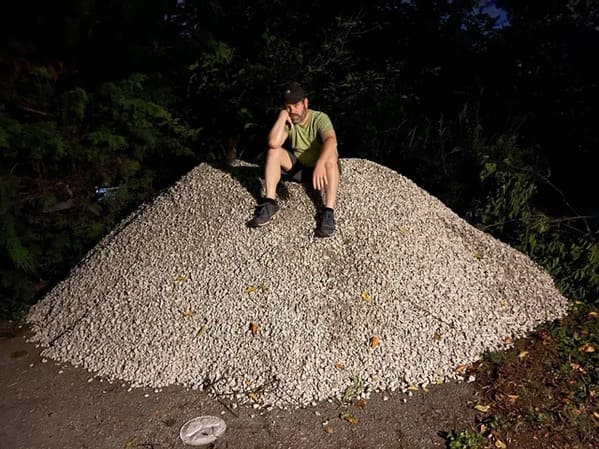 “Came home from work to find a few tons of gravel dumped in my driveway. No idea where it came from.”