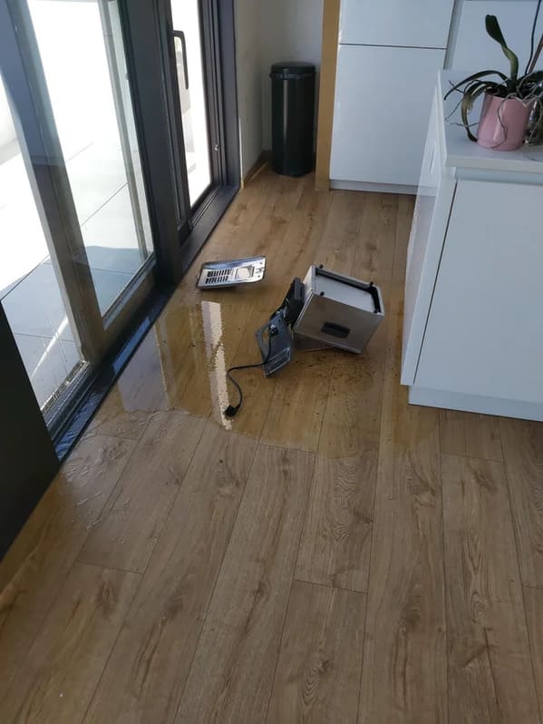 “I dropped my deep fat fryer on my wooden floor.. there is no god”