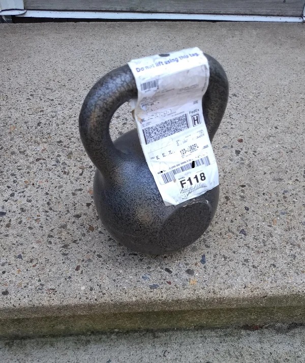 “Walmart shipped a 90lb kettlebell with no packaging at all to my home.”