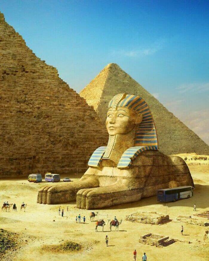 Archeological Wonders - modern day sphinx - new w