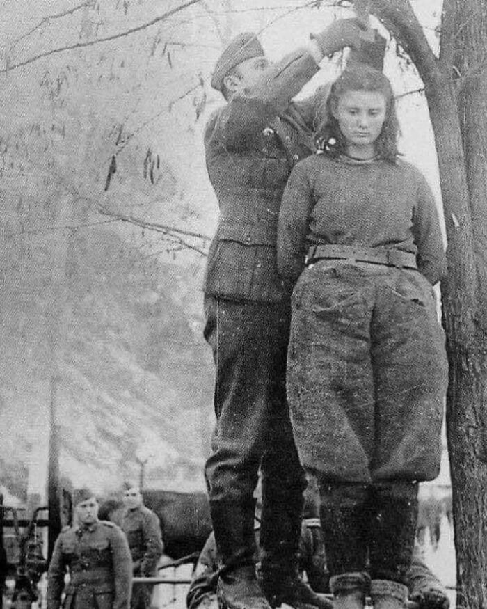 historical pictures - On February 8th, 1943, Nazis Hung 17-Year-Old Lepa Radić For Being A Yugoslavian Partisan During World War II. When They Asked Her The Names Of Her Companions, She Replied: “You Will Know Them When They Come To Avenge Me."