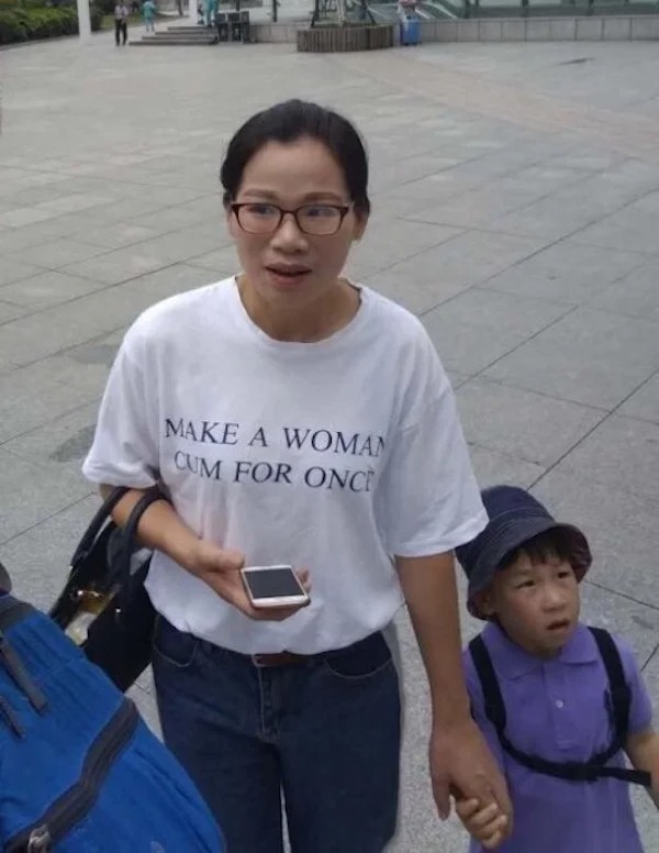 thirsty thursday memes - funny chinese shirts in english - Make A Woman Cum For Once