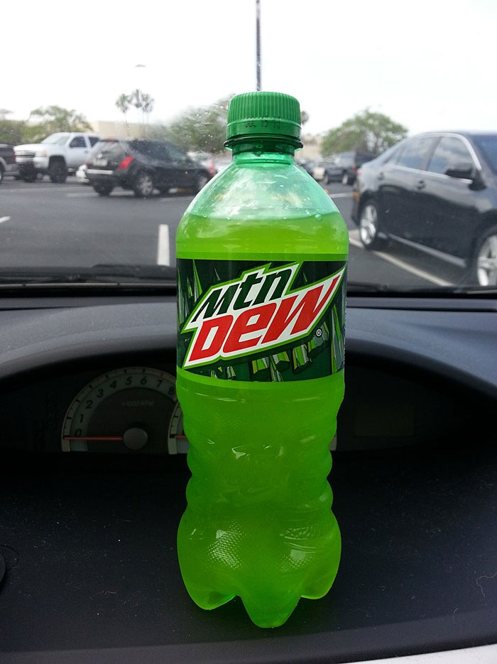 Mountain Dew. It doesn't even taste good. I mean, it doesn't taste *bad* and it's addictive, but I want to scratch it out of my veins as soon as I hook up to an IV of it.