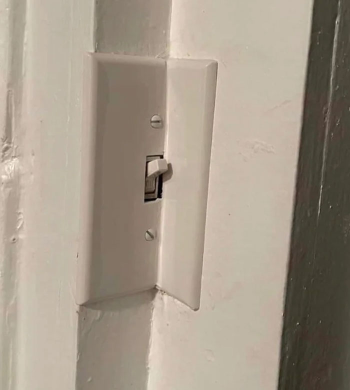 Hey Boss, Tucked The Light Switch In The Corner Like You Asked