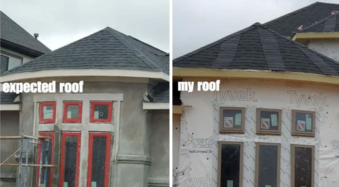 When The Roofers Decide To Take Creative Liberties