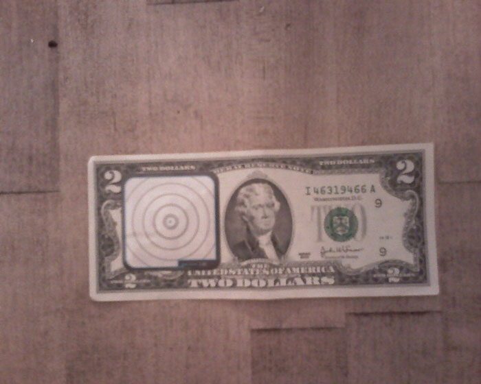 Have a 2 dollar bill that has me and my wife's signature on it saying "just the 2 of us". We did it when we first got together and after a while had it framed. Some years later it was stolen by some jackass who decided to break into my house. I ended up going to some random gas station weeks later and got I back as change. Literally just stood there and stared at it in disbelief and told the cashier about it. Just insane coincidence and luck. Still have that sucker and it's been another 5 years.