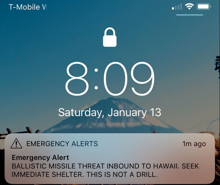 I was in Hawaii for the missile strike turned false alarm. It was a movie scene. Full grown men with families asking me what to do. People running in from the beach screaming. Screeching tires. Terrifying.