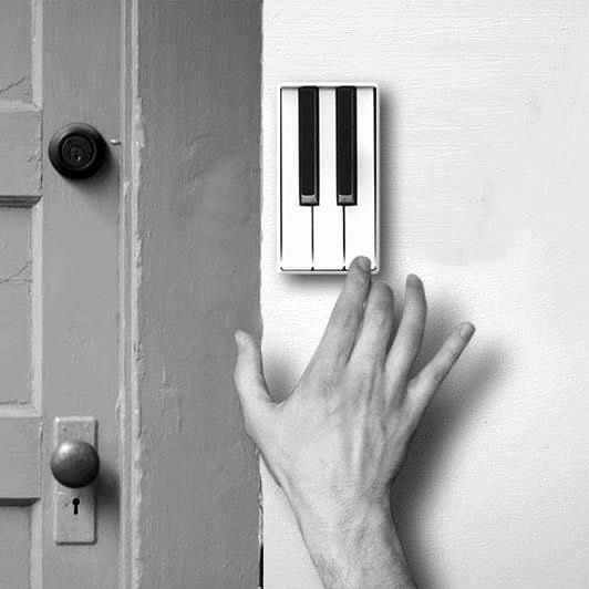 awesome desiigns - piano doorbell