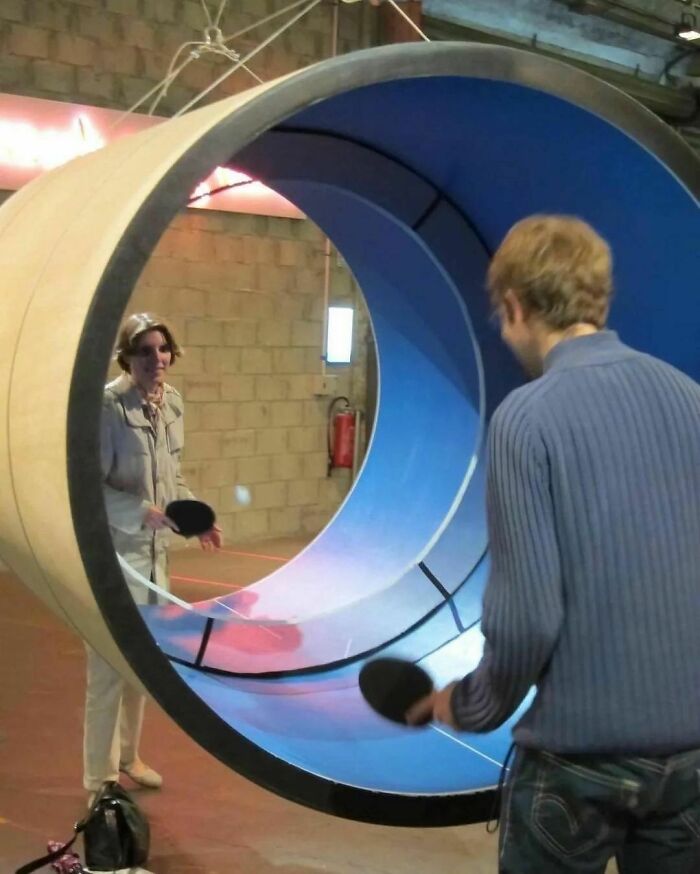 awesome desiigns - ping pong in tube