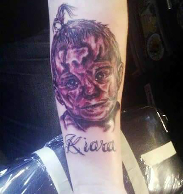 Bad Tattoos - baby girl tattoos -