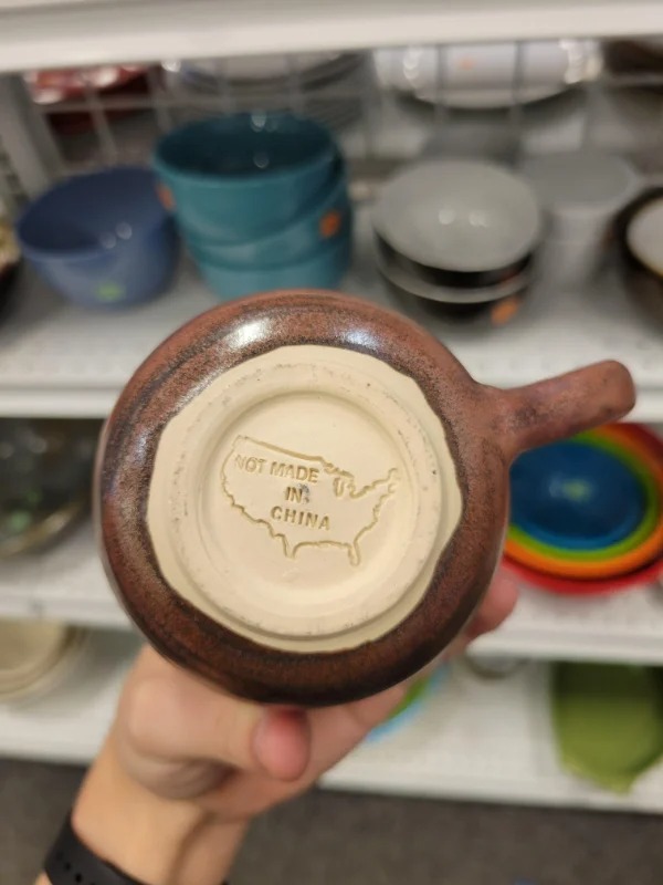 “This mug that informs you it was NOT made in China”