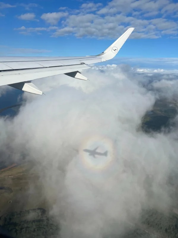 “This “pilot’s glory” seen out my window on a flight to Germany this morning.”