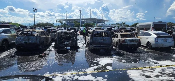 “Someone left a grill on during the NE vs MIA game. This is the damage.”