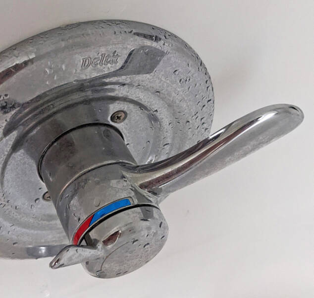 “My shower has a pressure handle and temperature handle. I always have perfect temperature showers now.”