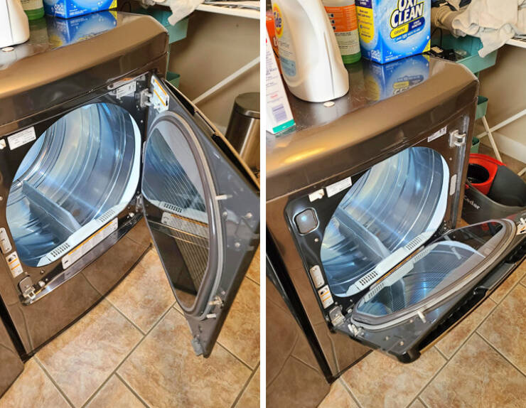 “My dryer door opens from the side or the top.”