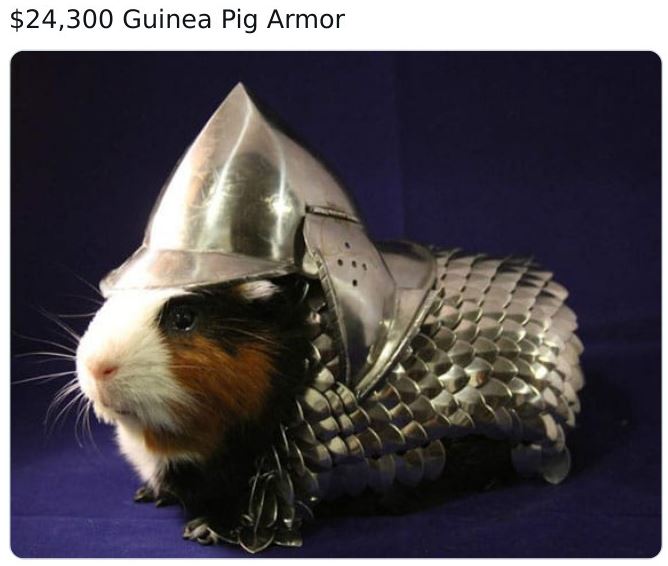 guinea pig suit - $24,300 Guinea Pig Armor