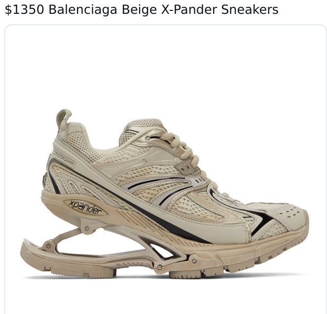shoes balenciaga - $1350 Balenciaga Beige XPander Sneakers xpander
