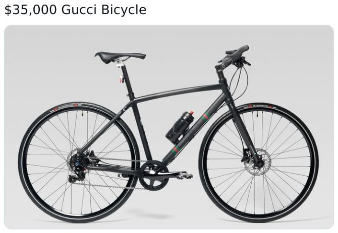 bianchi gucci - $35,000 Gucci Bicycle