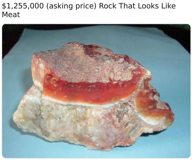 $1,255,000 asking price Rock That Looks Meat