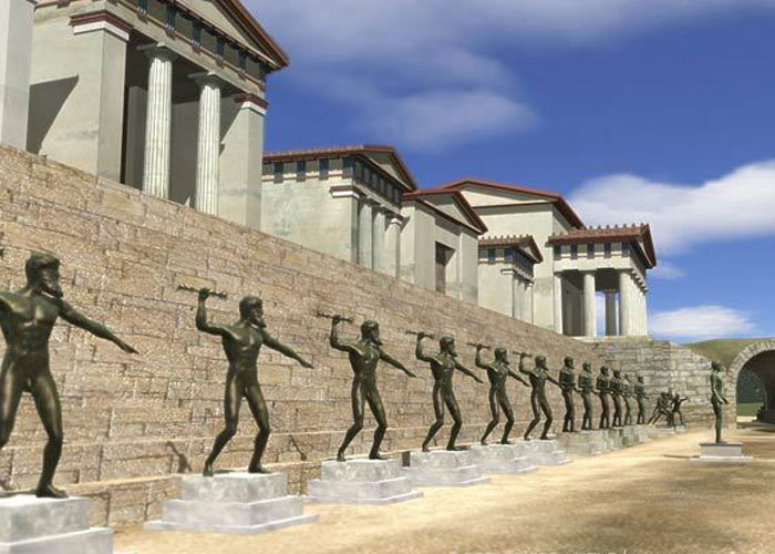 that at the ancient Olympics, cheating athletes would be fined and the fines used to build bronze statues at the entrance of the Olympic stadium, each inscribed with the name of the cheater and how they cheated