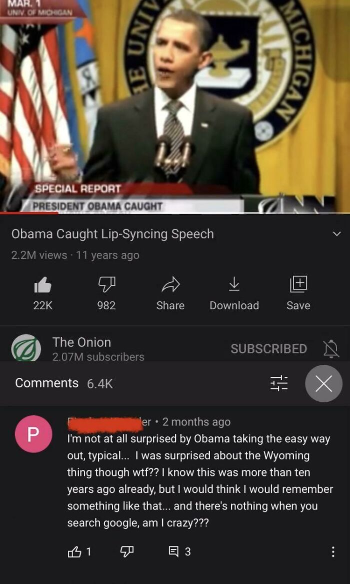 People who fell for fake news - Mar. Univ Of Michigan Special Report President Obama Caught Obama Caught LipSyncing Speech
