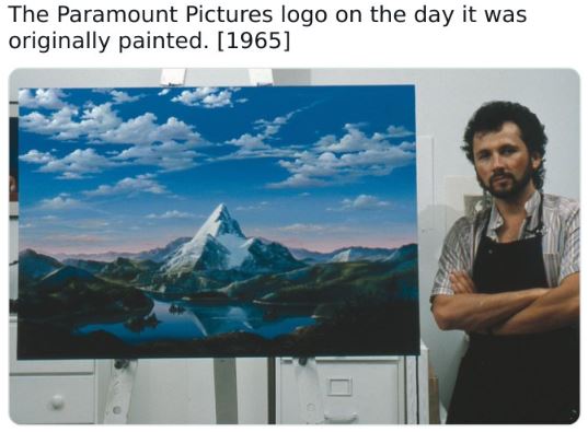 Fascinating historical pics - dario campanile paramount - The Paramount Pictures logo on the day it was originally painted. 1965