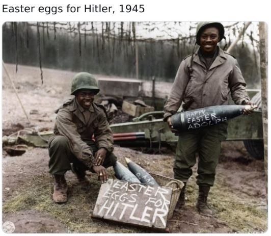 Fascinating historical pics - easter eggs for hitler colorized - Easter eggs for Hitler, 1945 Easter Eggs Fo Hitler Happy Easter Adolph