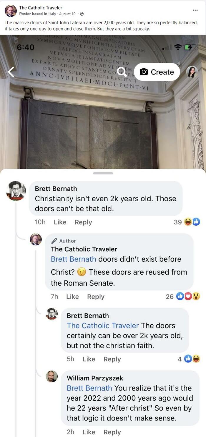 dumb people failing online - web page - The massive doors of Saint John Lateran are over 2,000 years old. They are so perfectly balanced, it takes only one guy to open and close them. But they are a bit squeaky. Magni Imperatoris Cam Tone Ac Mvnificentia 