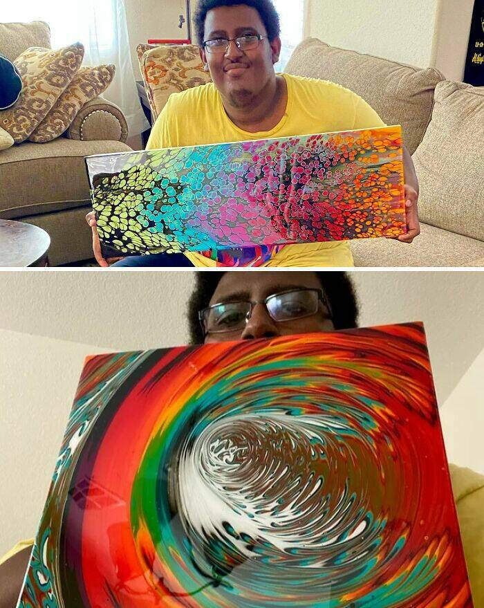 "A Few Of My Coolest Resin Paintings"