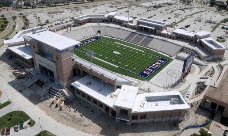"$60 million HIGH SCHOOL football stadium in Texas"