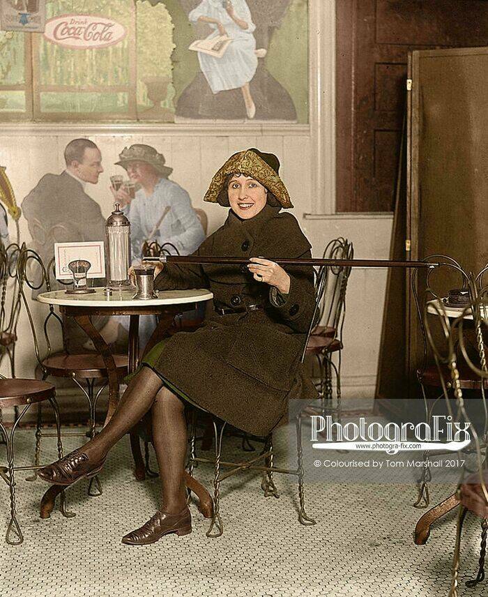 historical photos - prohibition in color - CocaCola PhotograFix Colourised by Tom Marshall 2017