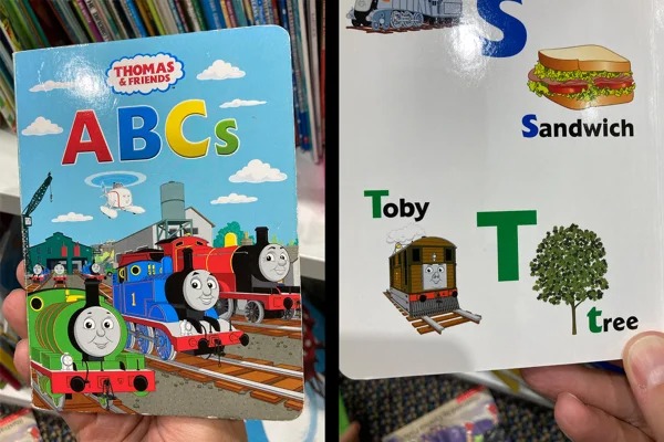 mildly infuriating things - cartoon - Thomas & Friends Abcs Toby Sandwich T tree