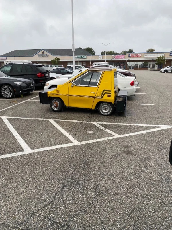“This homemade electric vehicle I came across”