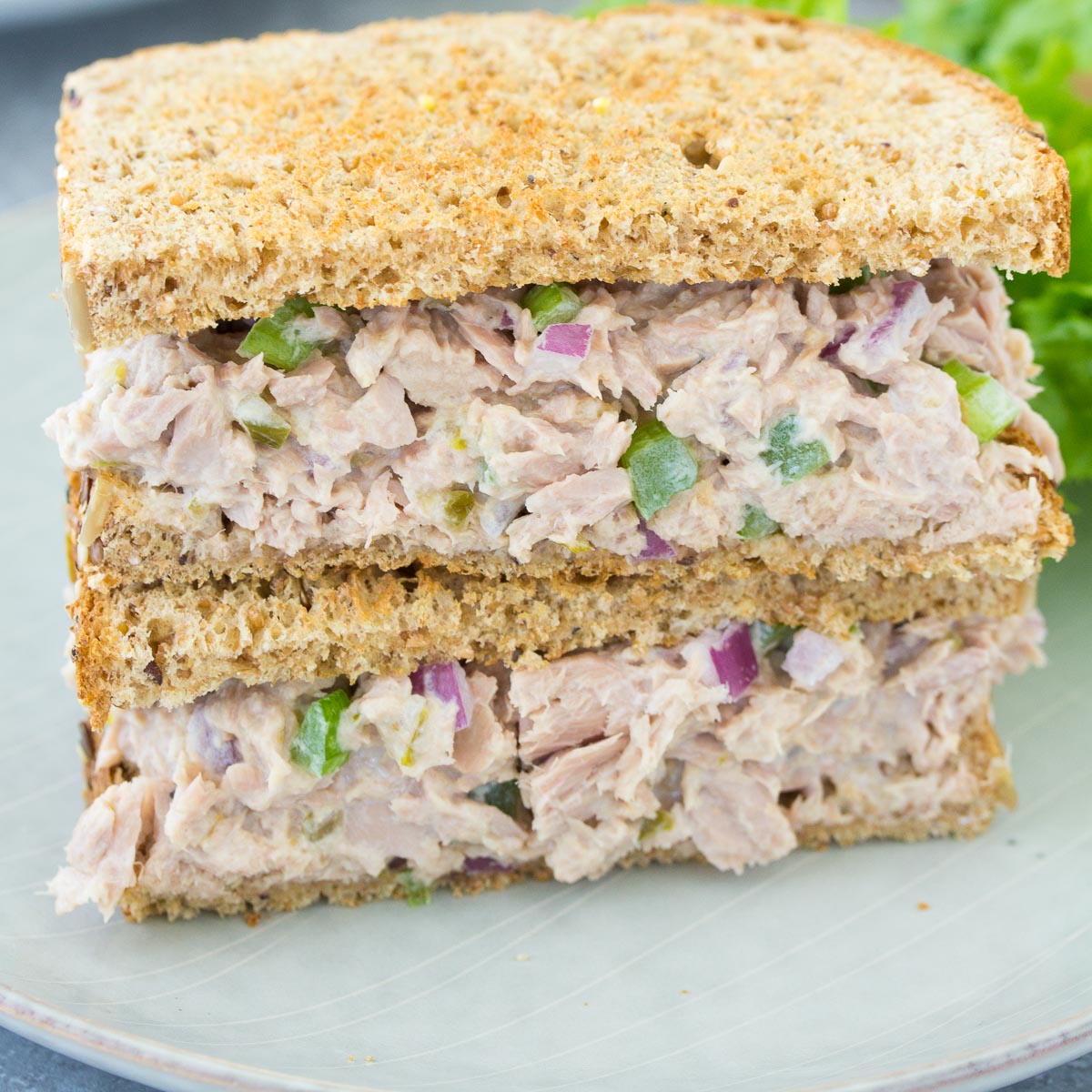 Tuna sandwiches. 80% mayonnaise.