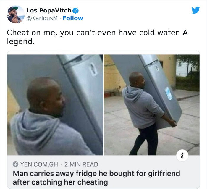 Petty Revenge - Cheat on me, you can't even have cold water.