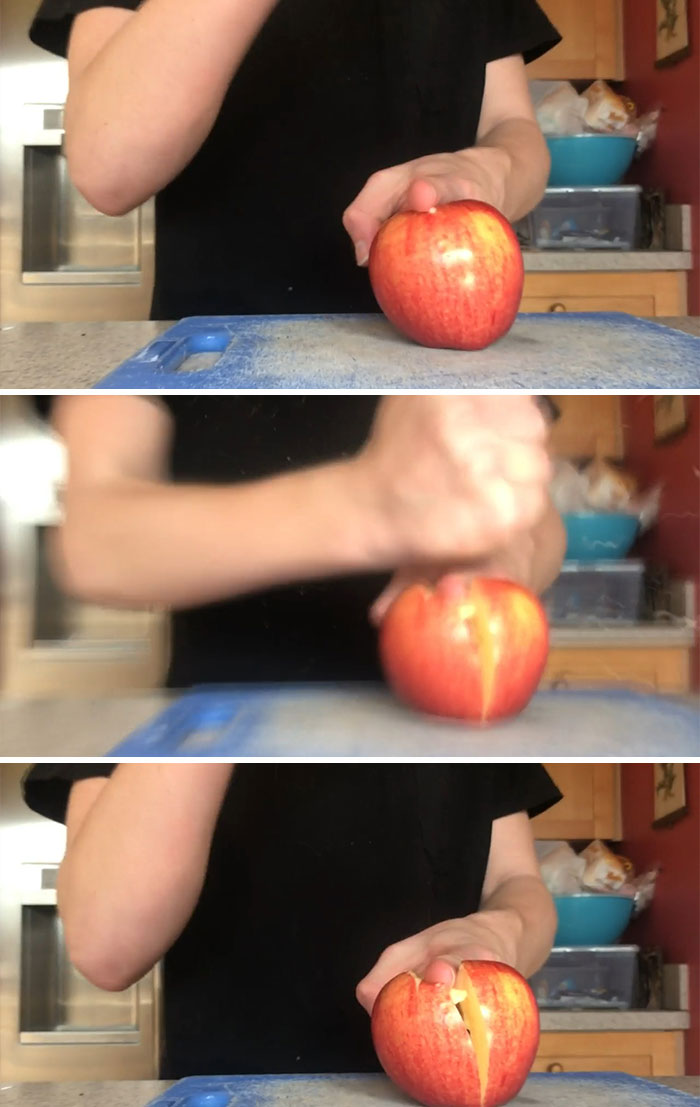 How To Cut An Apple With Your Finger