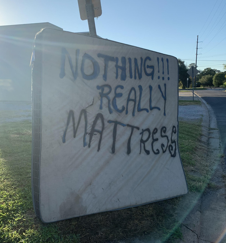 “Mattress graffiti”