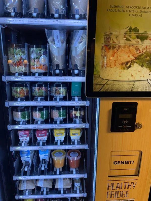“This vending machine at the hospital selling healthy, affordable meals.”