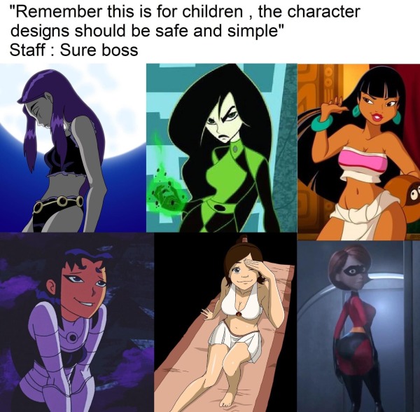 spicy sex memes - teen titans blackfire - "Remember this is for children, the character designs should be safe and simple" Staff Sure boss 000 Clus