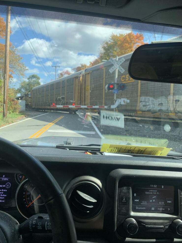 "Train hasn’t moved for about 37 minutes and counting. My apartment is literally on the other side"