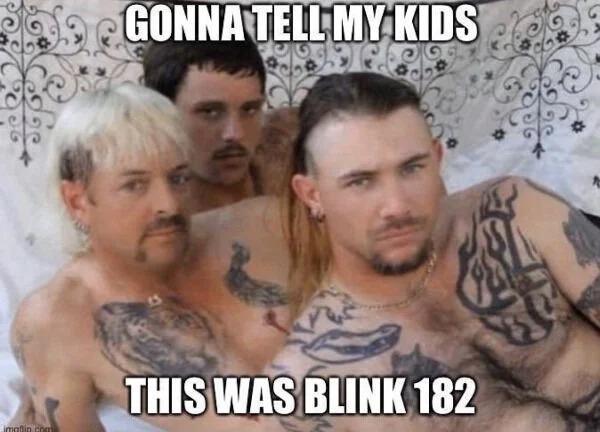 spicy sex memes - tiger king 3 husbands - imallin chem Gonna Tell My Kids This Was Blink 182