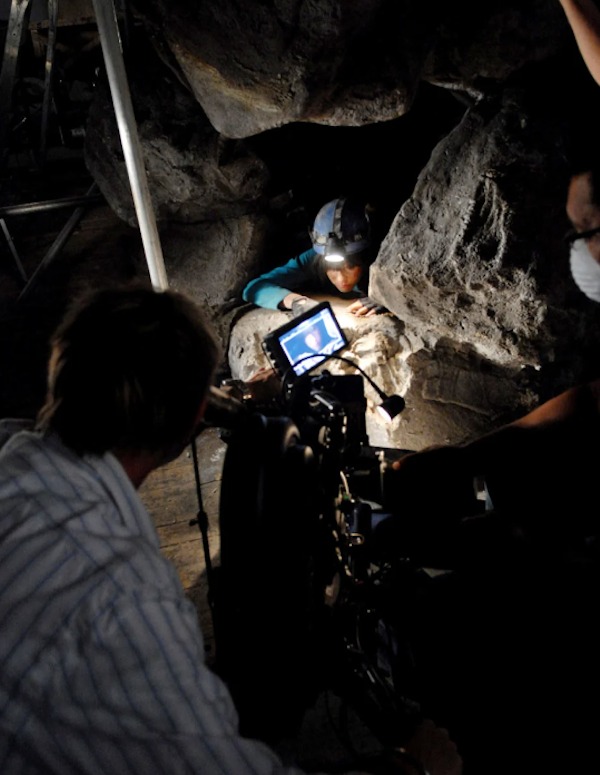 Things get up close and personal on the set of The Descent Part 2 (2009):