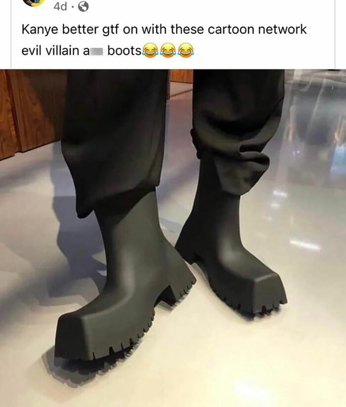 savage roasts - kanye cartoon boots - 4d . Kanye better gtf on with these cartoon network evil villain a boots bootsee