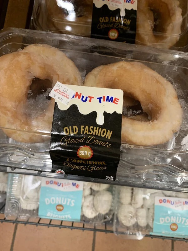 bagel - Oc 01 Meilleur Avant Best Before 4.99 Donu Nut Time Old Fashion Glazed Donuts Old Fashion Glazed Deuts 390 390 g Ancienne Beignets Glaces Me Donuts Alla Far Donu Donuts