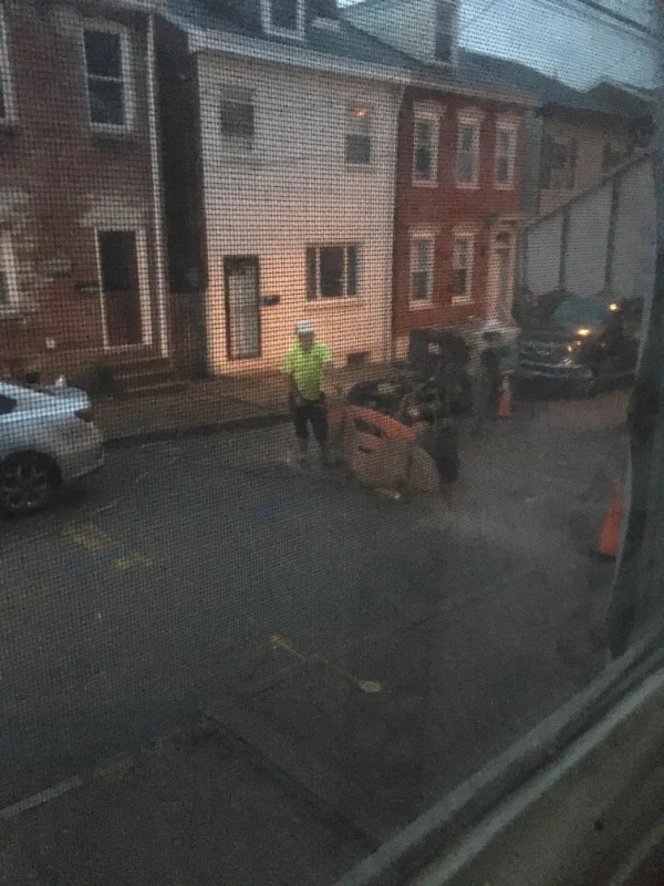 “It’s a little past 7 AM and these people are right outside of my house sawing into the middle of the street.”